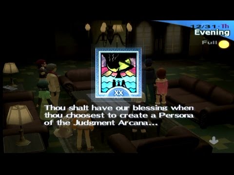 Persona 3 FES Max Social Links: 12/31 and 1/1 - Fool's Errand
