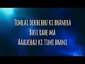 Samir Shrestha - Hera na - Karaoke (Lyrics)