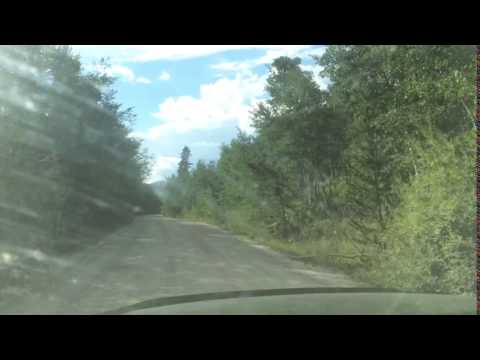 cruising to the campground.  lush riparian zone.  dirt roads are the best.