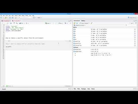 How to Remove a Specific Object from the Environment in R. [HD]