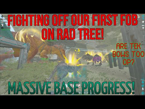 FOBBED ON RAD TREE AND GEN 2 AT SAME TIME! TEK BOWS ARE BROKEN! -Small Tribes - Ark Survival Evolved