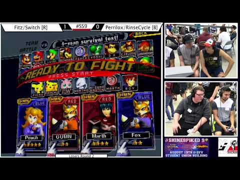 Shinespiked 9 | Melee Doubles | L2 | Fitz/Switch vs Perrilox/RinseCycle