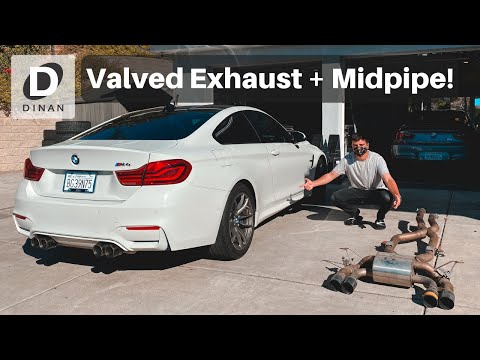 My F82 M4 Gets a Dinan Valved Exhaust + Midpipes! | INSTALL & SOUND CLIPS!