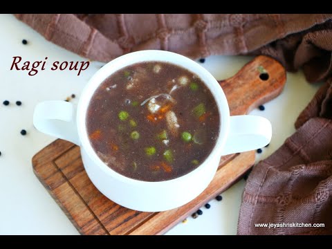 Ragi soup recipe - Healthy Ragi vegetable soup recipe
