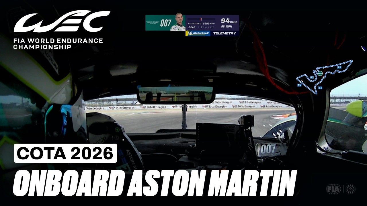Onboard Lap Tom Gamble Aston Martin Hypercar | 6 Hours of COTA 2026 | FIA WEC