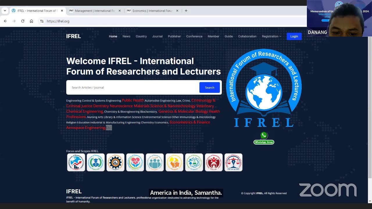 Memorandum of Understanding IFREL & Institusi