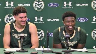 Colorado State Basketball (M): Player Post-Game (Wyoming)