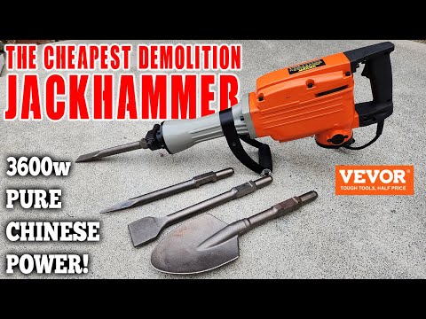 I bought the cheapest DEMOLITION JACKHAMMER I could find! // VEVOR 3600W of pure Chinese power