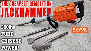 I bought the cheapest DEMOLITION JACKHAMMER I could find! // VEVOR 3600W of pure Chinese power