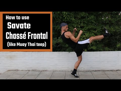 Savate's Chassé Frontal is like a Muay Thai teep