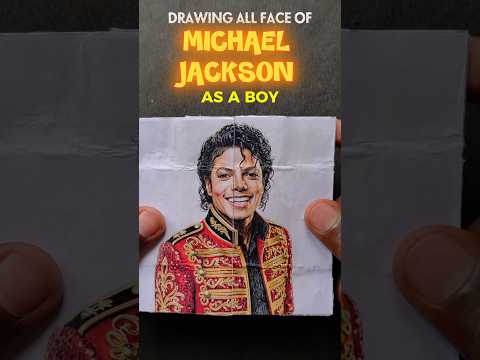 Drawing All Faces of Michael Jackson 😱❤️ #mj #art #michaeljackson #explore