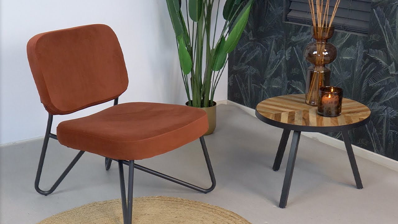 Velvet fauteuil Julia zwart