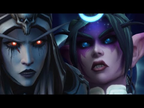 Tyrande vs Sylvanas Cinematic 9.1 Chain of Domination Shadowlands