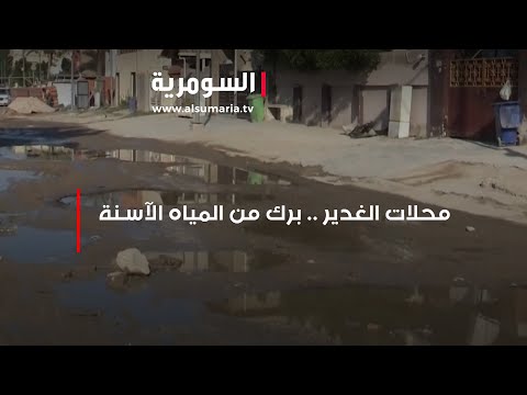 شاهد بالفيديو.. محلات منطقة الغدير تتحول الى برك من المياه الآسنة