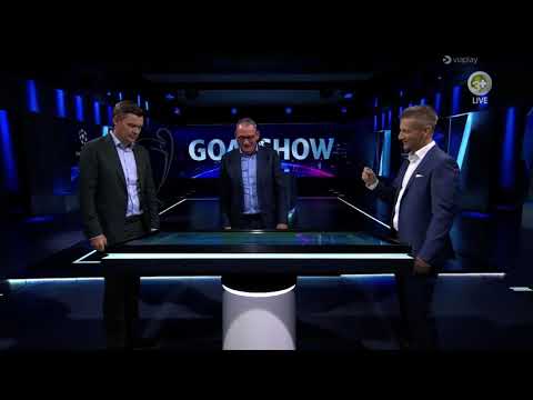 Preben Elkjær lægger en lort på Per Frimanns hoved