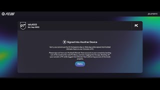 Fix EA Sports FC 26 Companion App/Web App Login Error Signed Into Another Device