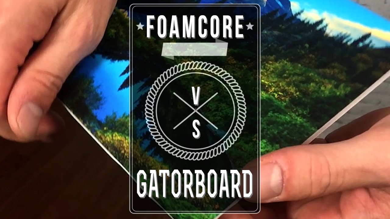 What's the difference between foamcore and gatorboard