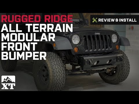 Jeep Wrangler Rugged Ridge All Terrain Modular Front Bumper (2007-2016 JK) Review & Install