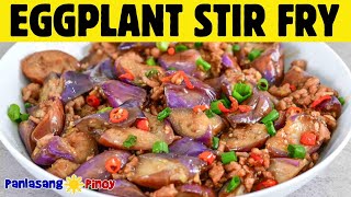 SPICY EGGPLANT STIR FRY | HOW TO COOK EGGPLANTS | GINISANG TALONG RECIPE