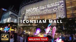 Let's Walk | 4K ICONSIAM Shopping Mall | Bangkok Thailand 🇹🇭 Walking Tour