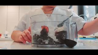 MAKING SALTED CHOCOLATE BROWNIES BALL
