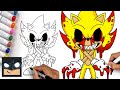 How To Draw Super Sonic.EXE