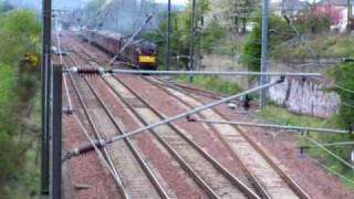 preview picture of video 'WCRC Class 37 37516 37676 Loch Rannoch Prestonpans loop ECS move'