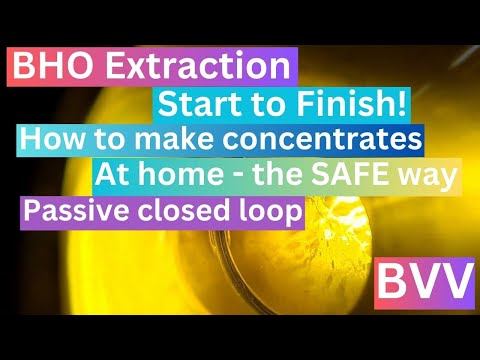 BHO extraction start to finish safest way to extract at home #BHO #extraction #BVV closed loop #grow