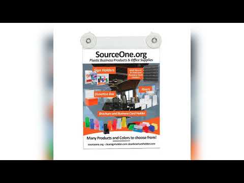 Window Mounted Sign Holder