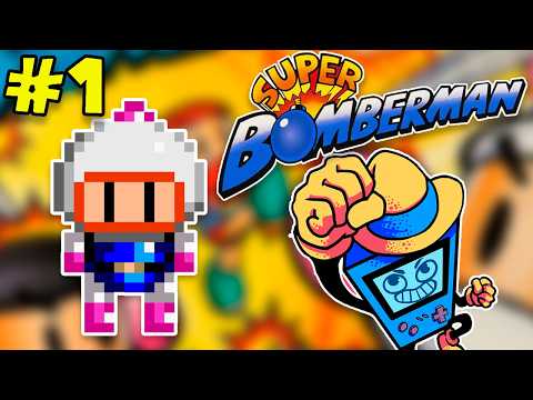 WE ARE BOMBERMAN!! - Super Bomberman 1 (SNES) with Pepe the Retro Magician (#1)