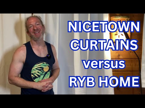 Nicetown Pure White Curtains versus RYB Home Curtains