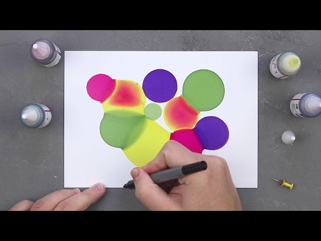 Video teaser for Alcohol Ink Technik | Anleitungen, Tipps & Tricks | Marabu Creative Colours