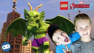 Fin Fang Foom and Iron Man Lego Marvel Avengers Free Roam Gameplay
