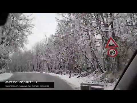 NEVE IN TOSCANA - 03.02.2018 Colline San Vivaldo - Il Castagno