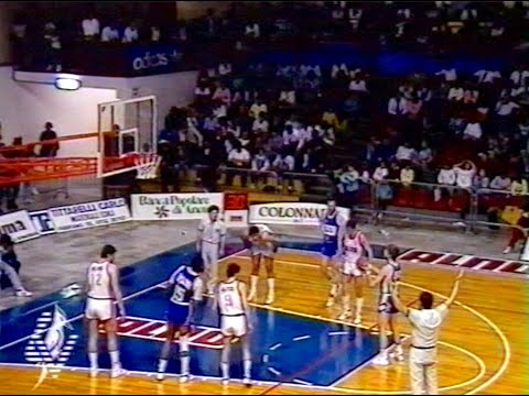 A2 Play out 1987/'88 Alno Fabriano Basket - Neutroroberts Firenze 98-89