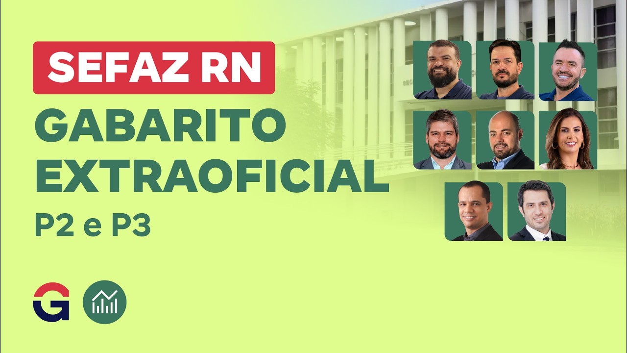 SEFAZ RN | Gabarito Extraoficial  P2 e P3