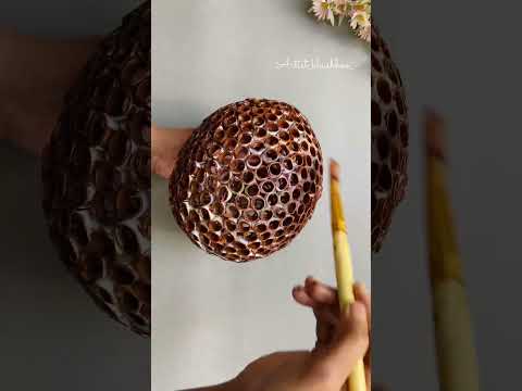 Thread spools craft ideas/ How to make bird nest #youtubeshorts #shorts #bestoutofwaste #diy