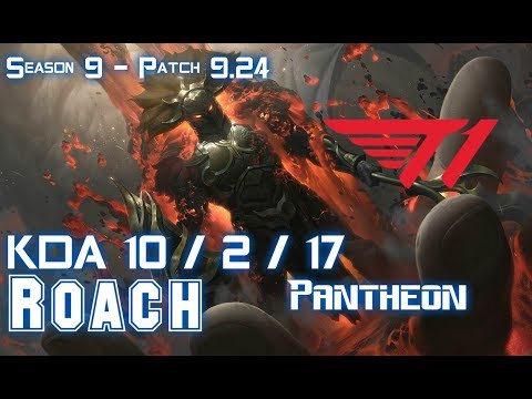 T1 Roach PANTHEON vs PYKE Top - Patch 9.24 KR Ranked