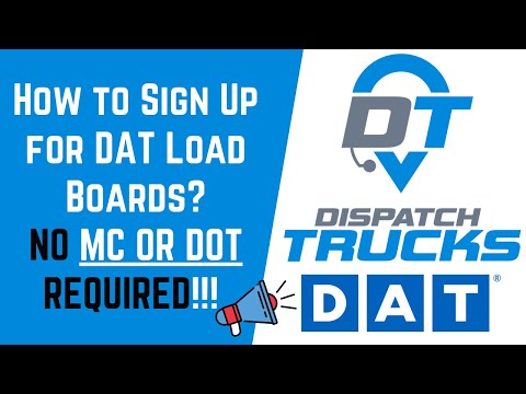 Part of a video titled How to Sign Up for DAT Load Board With No MC or DOT? - YouTube
