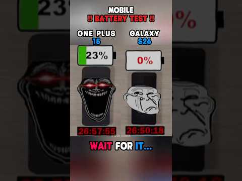 💀🔋 GALAXY S26 vs ONEPLUS 15 BATTERY TEST!! ⚡🔥