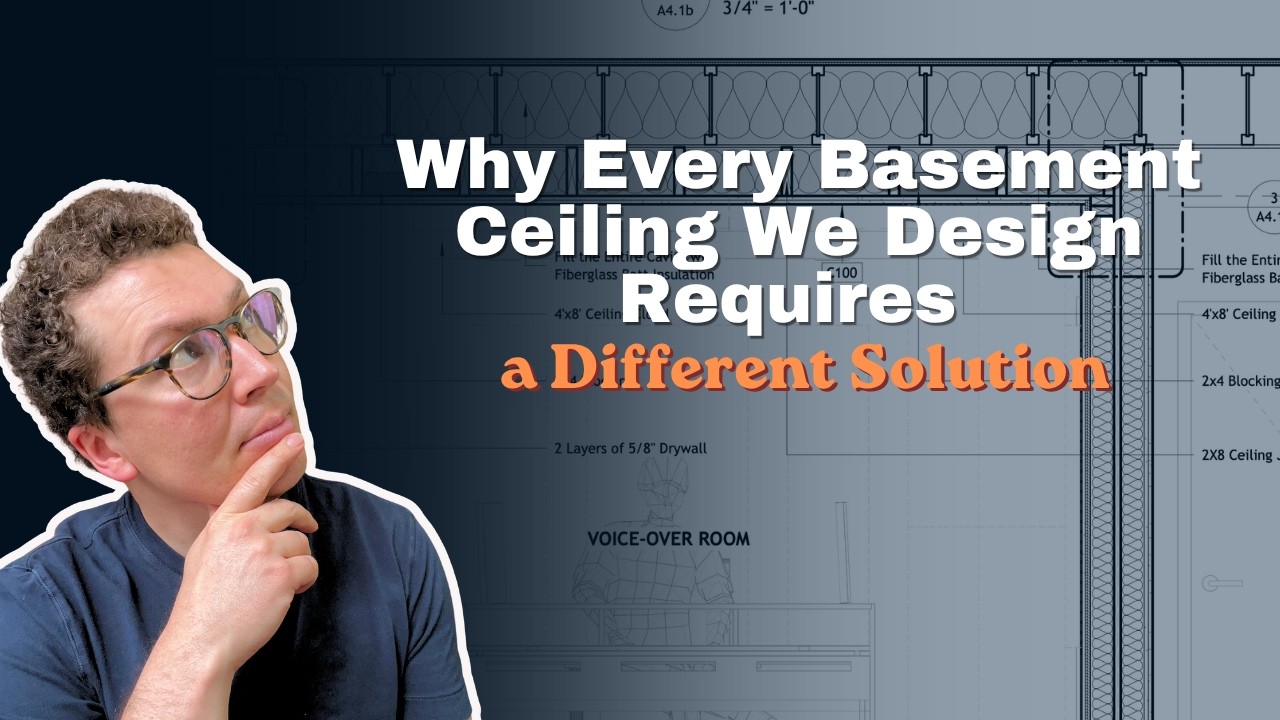 Why Every Basement Ceiling We Design Requires a Different Solution