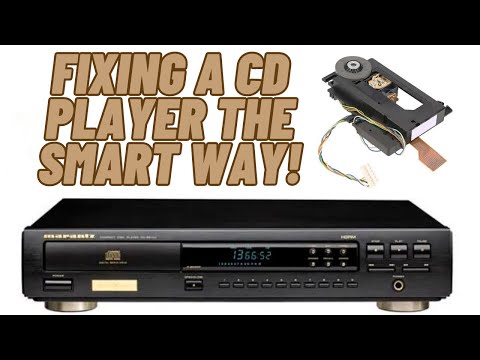 FIXING a Marantz CD PLAYER that’s not reading Discs properly.