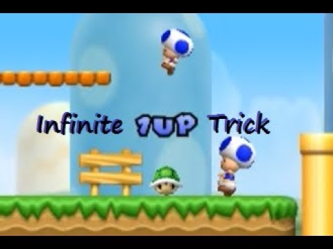 NSMBW - HARDCORE INFINITE 1UP TRICK