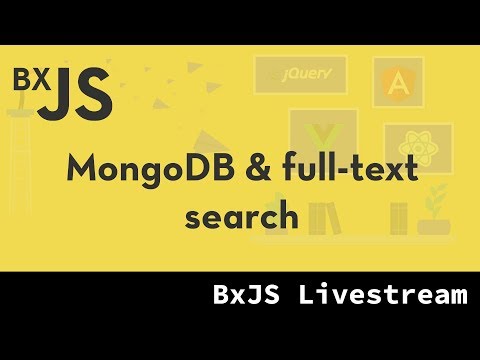 BxJS Website - MongoDB and full-text search