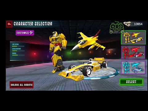Formula Car Robot Games - Air Jet Robot Transform Android Gameplay