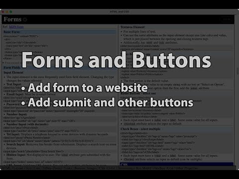 Learn HTML, CSS, and Bootstrap by building a blog site. Part 10) Forms and Buttons