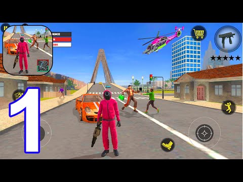 Squid Worker Rope Hero Vegas - Gameplay Walkthrough Part 1 (Android,iOS)