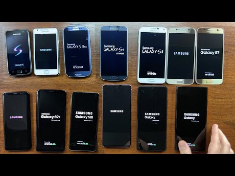 13 Phones Samsung Galaxy S1–S22 Boot Animations