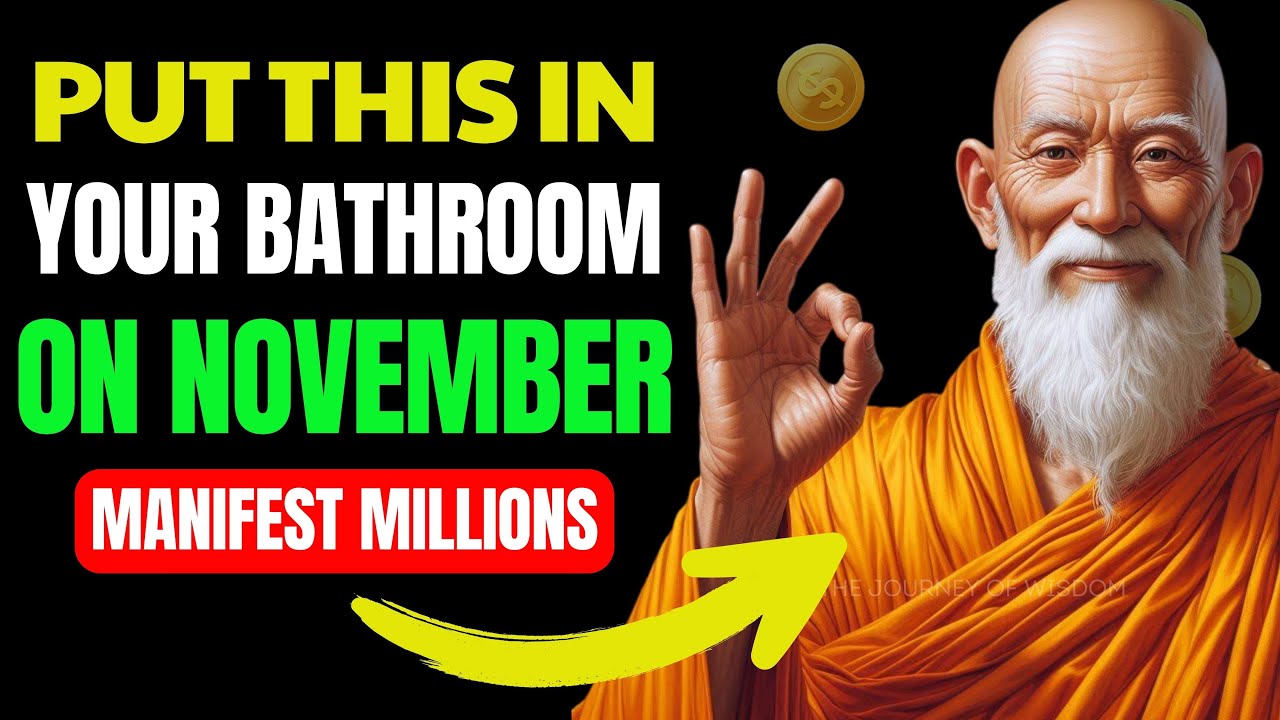 BE RICH! If you PUT this in your BATHROOM on November, Goodbye Poverty - Buddhist Teachings