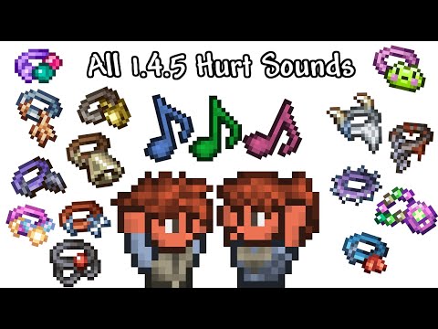 All Terraria 1.4.5 Hurt Sounds and Voice Change Accessories